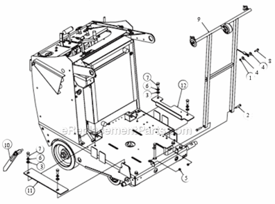 Page L Diagram and Parts List for MK-4018KB  MK Diamond Concrete Saw